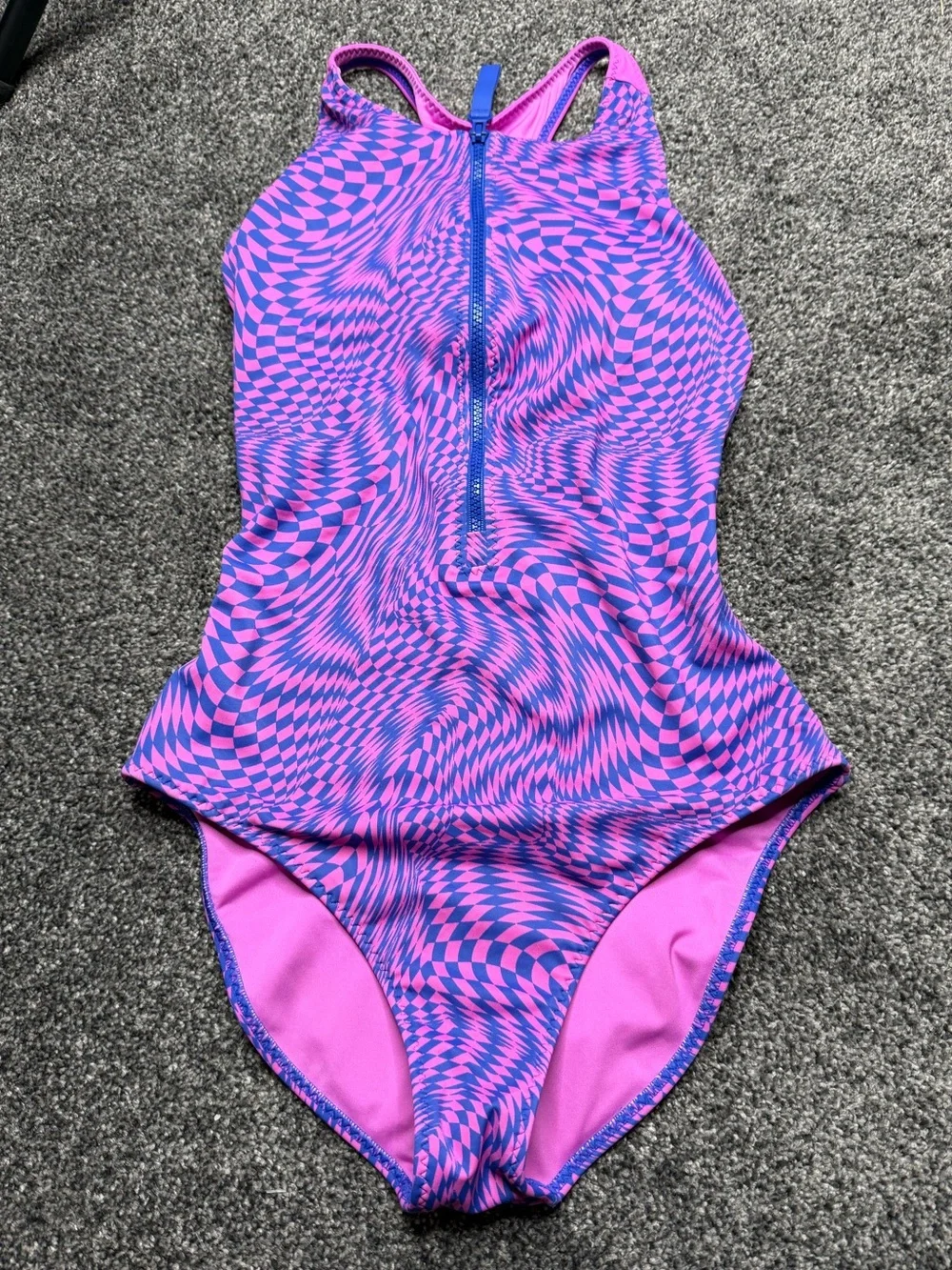Fabletics Zip-Front Racerback Shaping One-Piece size medium - Picture 6 of 7